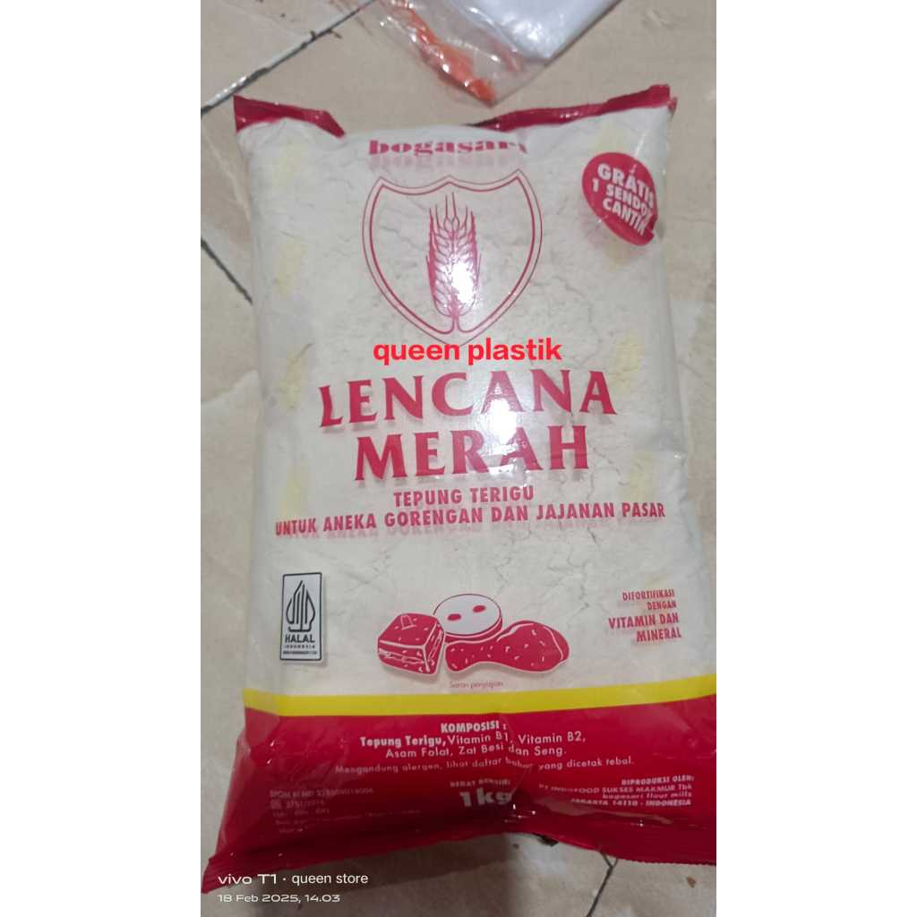 

Tepung Terigu Lencana Merah 1kg