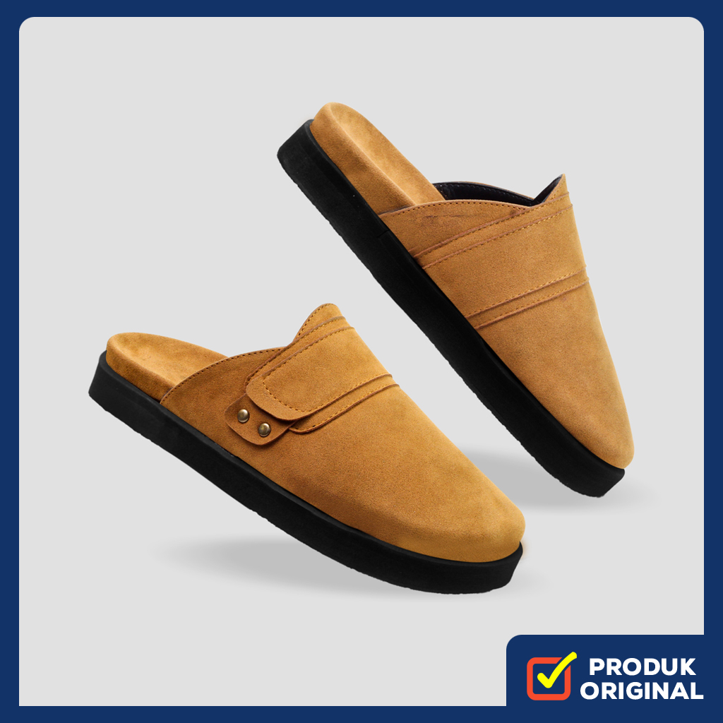 ANSON TAN ORIGINAL x LVNATICA Sandal Casual Pria Sendal Slop Jalan Santai Harian Main Hangout Selop 