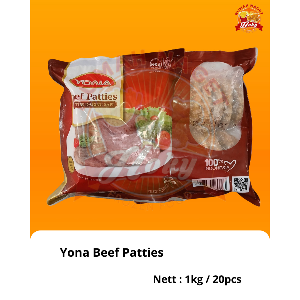 

Yona Beef Patties 1 kg isi 20pcs