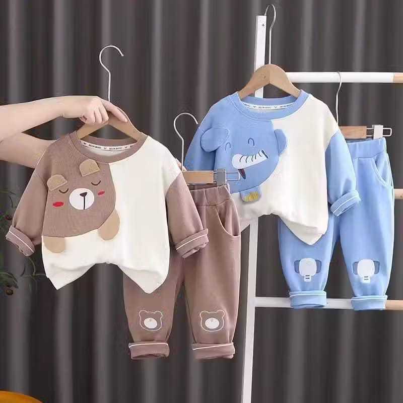 setelan anak laki laki terbaru motif sablon setelan anak laki laki babyterry