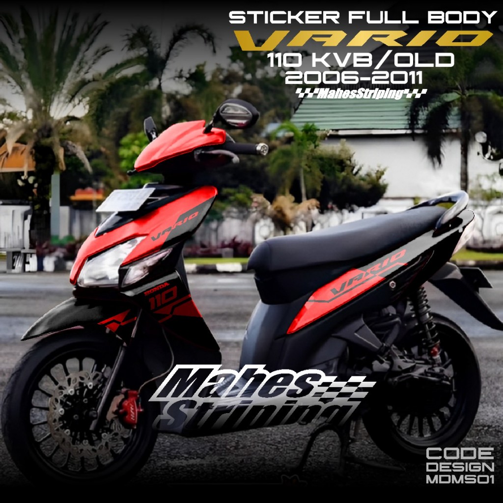 ( COD ) Terbaru Decal Sticker Vario 110 Karbu Full Body MDMS 01 - Stiker Vario KVB 110 Karbu 2006 20