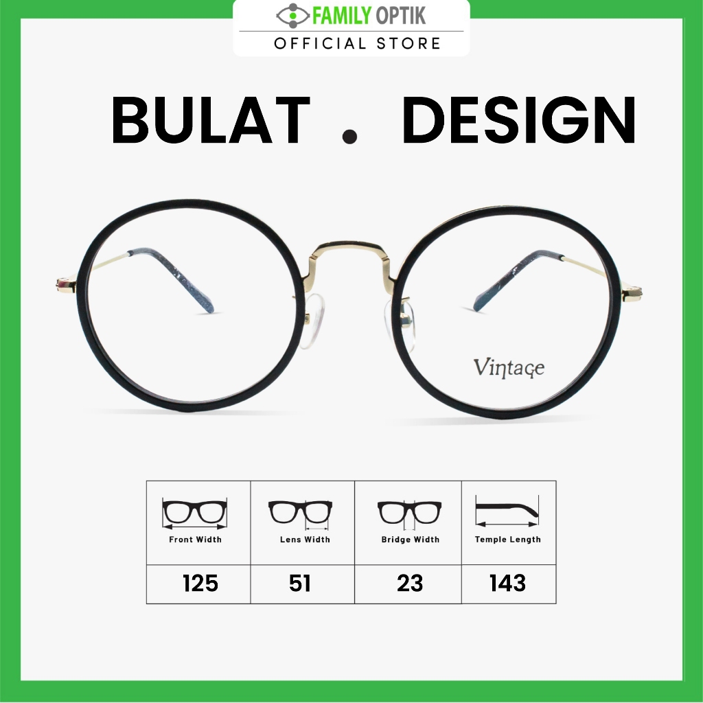 Family Optik - Kacamata Vintage Blueray Photocromic Anti Radiasi TF5259
