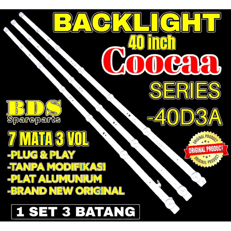 BACKLIGHT TV LED COOCAA 40 INC 40D3A LAMPU BL COOCAA 40D3A