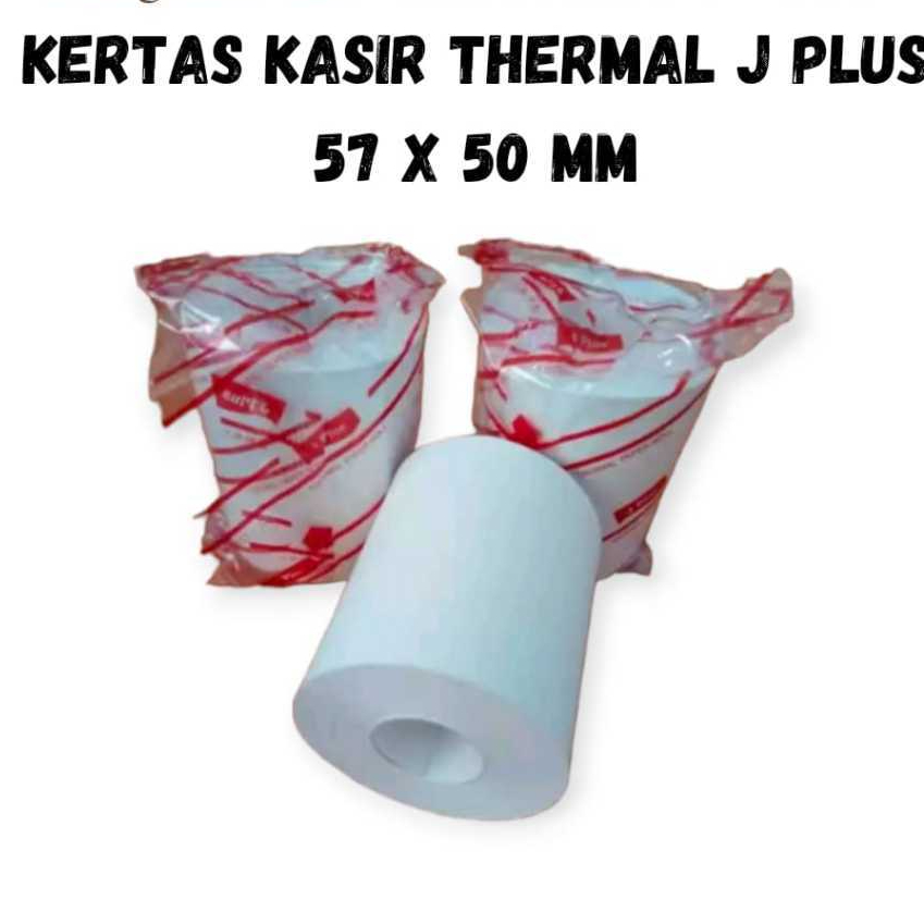 

Kertas Struk Kasir / Kertas Thermal 57 x 50 / Kertas Kasir Thermal J-Plus