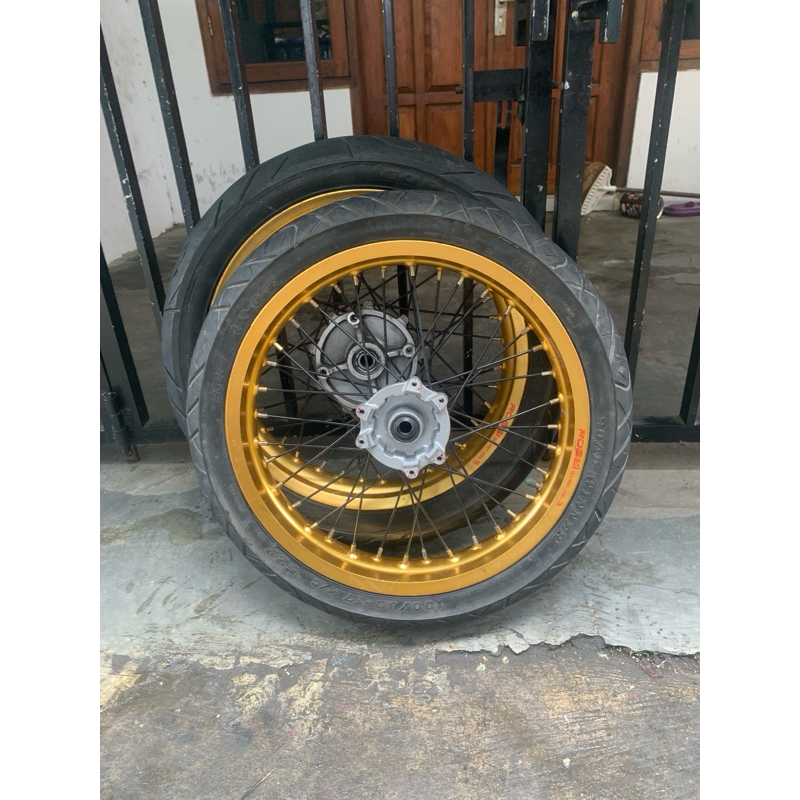 wellset supermoto crf 300/350 bekas pasang crf 150L