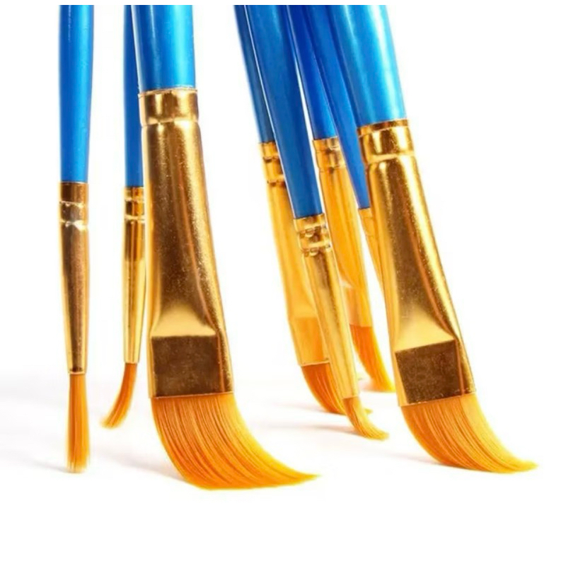 

10pcs / set Kuas Lukis Nilon Paint Brush High Quality Premium
