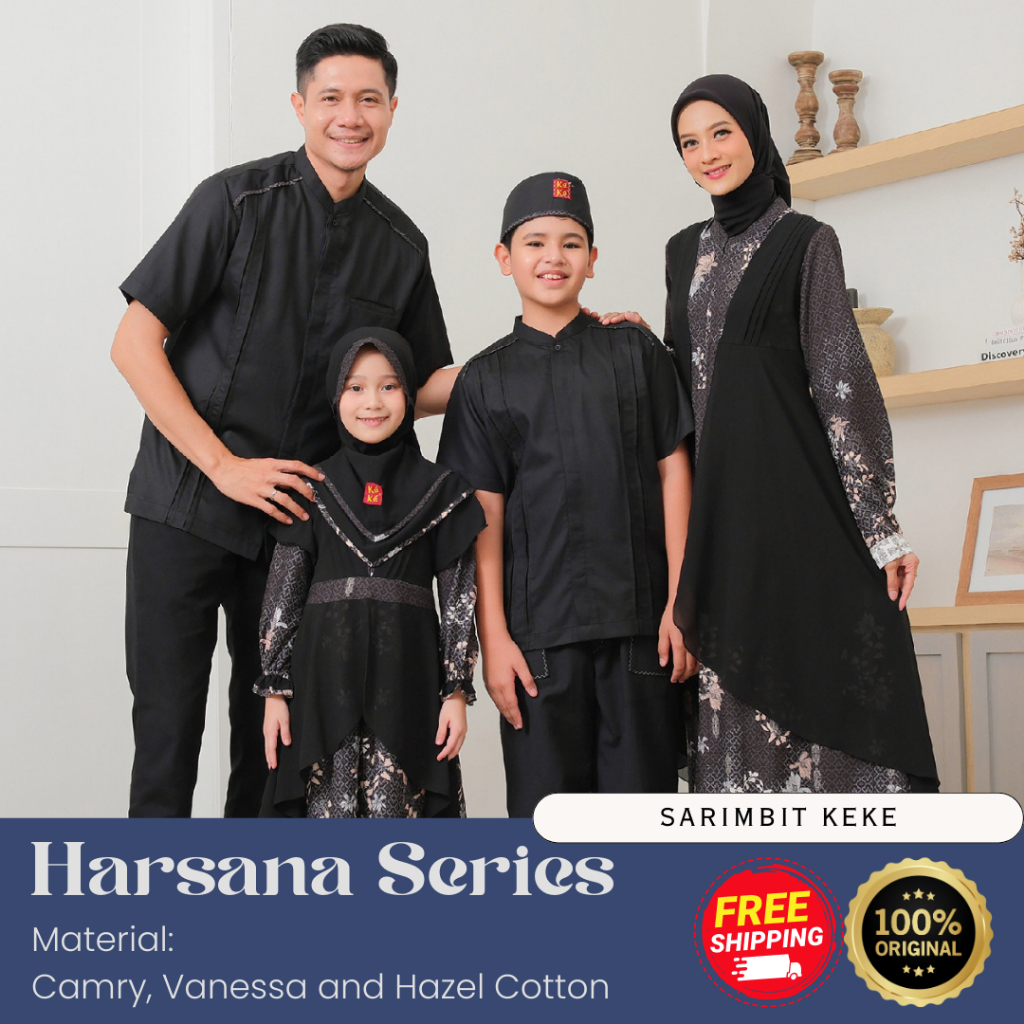 [SARIMBIT KEKE] BAJU SARIMBIT LEBARAN KELUARGA TERBARU BY KEKE // HARSANA // SARIMBIT KELUARGA/ COUP