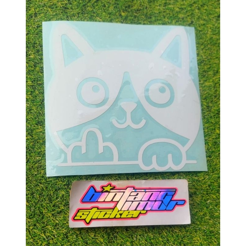 

STICKER KUCING MEONG STICKER LUCU STICKER CUTTING TERMURAH