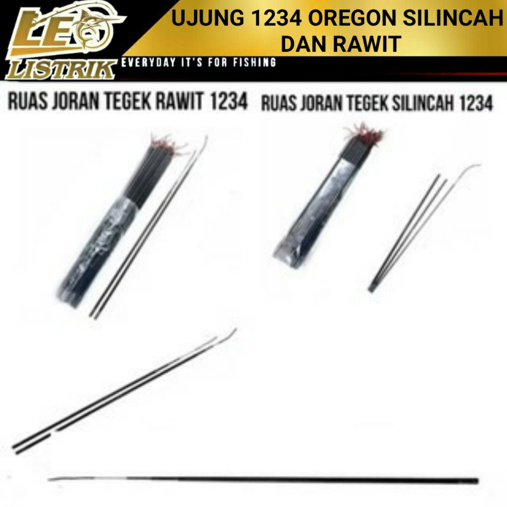 1SET UJUNG TEGEK OREGON RAWIT DAN SILINCAH 1234  SPAREPART OREGON RAWIT SPAREPART OREGON SILINCAH UJ