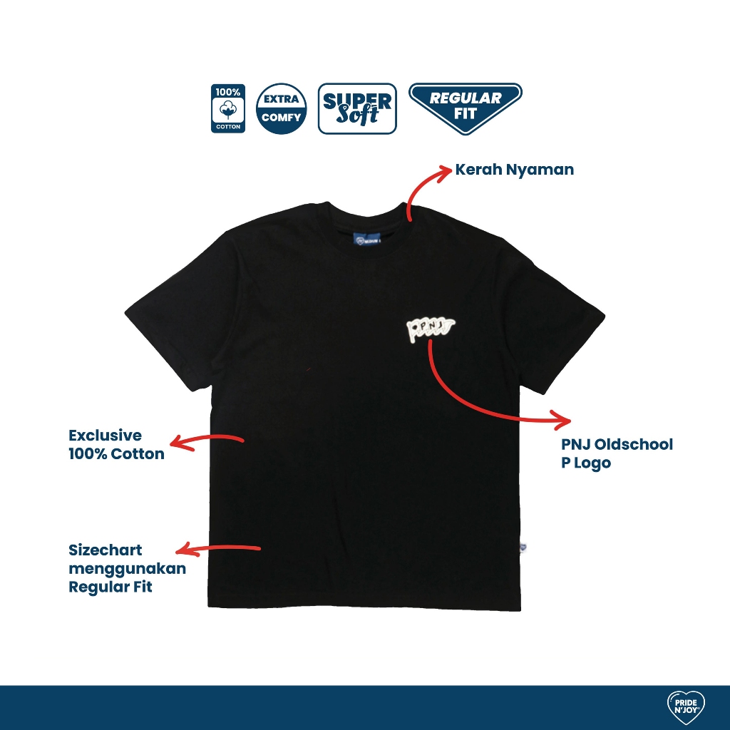 Pride N Joy - T-Shirt PNJ Flag Cotton Combed