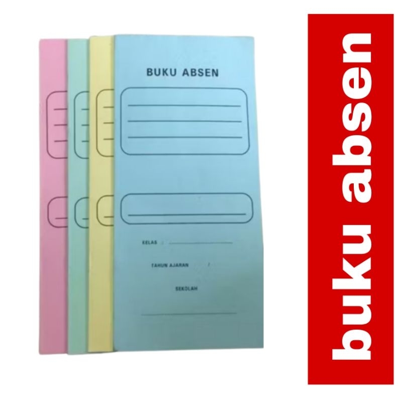 

( 1 pcs) buku daftar absen murid 14 lembar ukuran 15,5x 33 cm