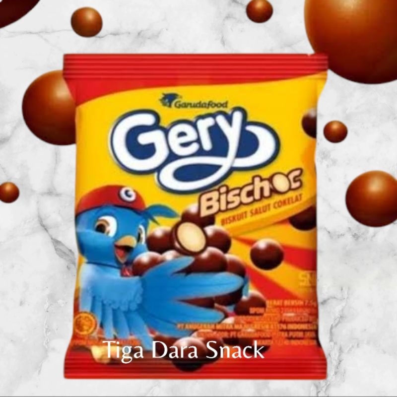 

Gery Bischoc 1 renceng isi 10 pcs - Biskuit Renyah dengan Salutan Cokelat Lezat