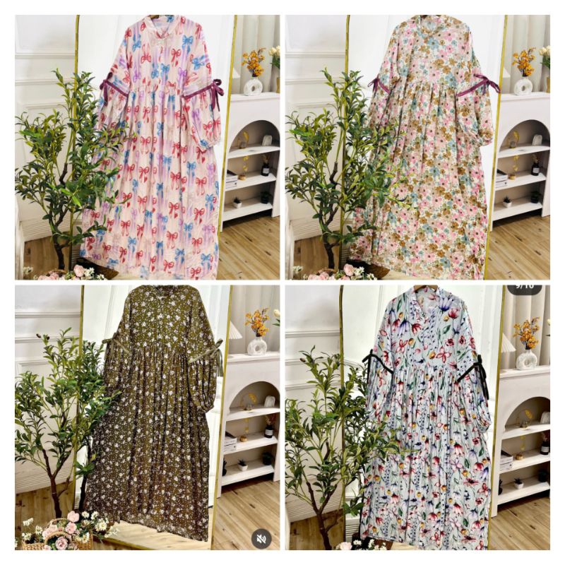 Gamis midi mahira rayon termurah