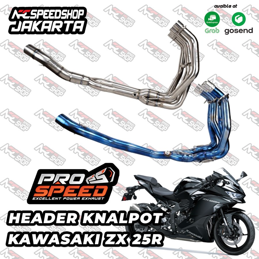 Knalpot Header Prospeed Titanium Titan ZX25 ZX 25 25R 25RR ZX4 4 R RR