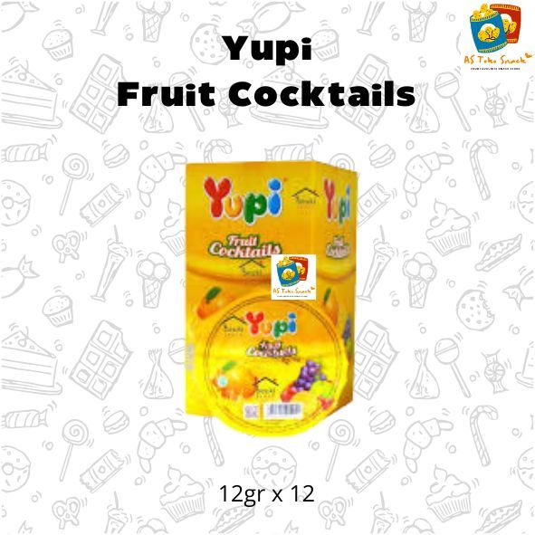 

Yupi Fruit Cocktails 12gr (1 Box Isi 12)