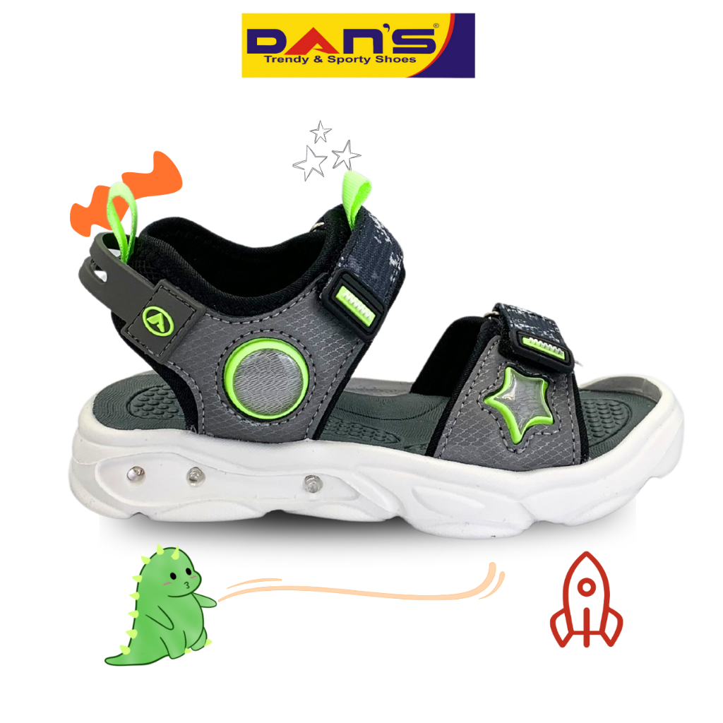 Sepatu Dans Bolter Sepatu Sandal Anak Laki-Laki - Grey