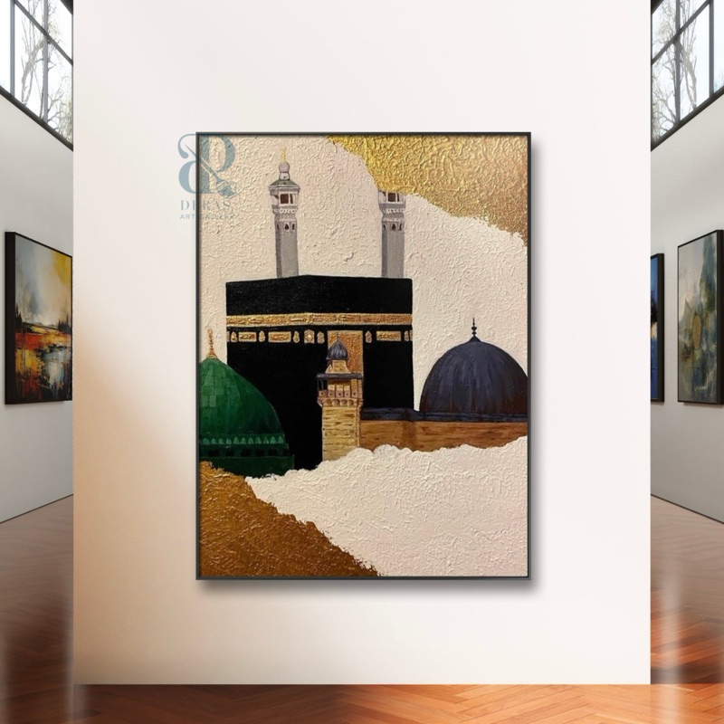 Lukisan minimalis abstrak ka’bah