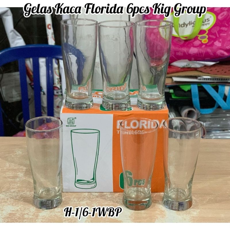 KIG GROUP - GELAS KACA FLORIDA 6PCS