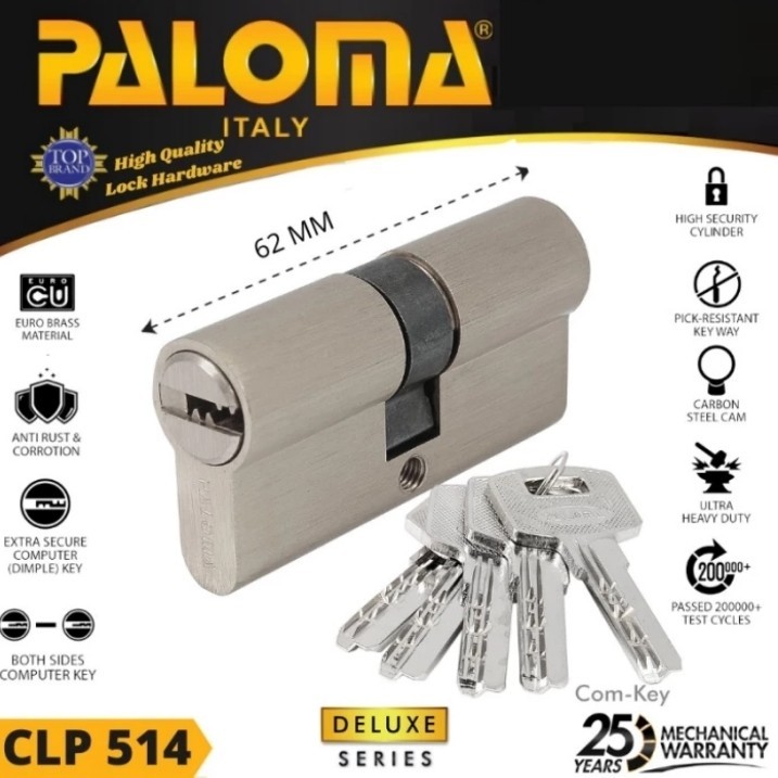 CYLINDER PALOMA DLX CLP-514 KC-SK 62MM SN