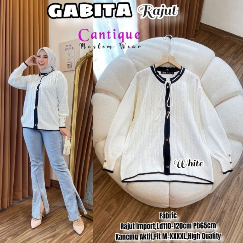 LD 110-120 Atasan Muslim Wanita Rajut Import GABITA RAJUT