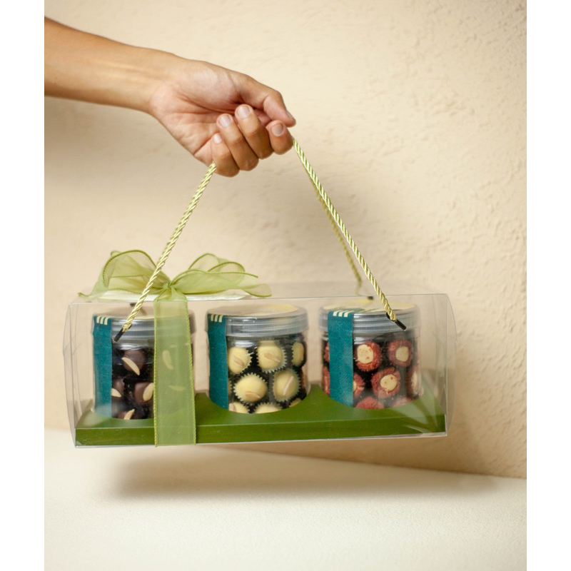 

HAMPERS LEBARAN | HAMPERS IDUL FITRI ISI 3 TOPLES/JAR UK 600ml | BERAT 250gr-300gr