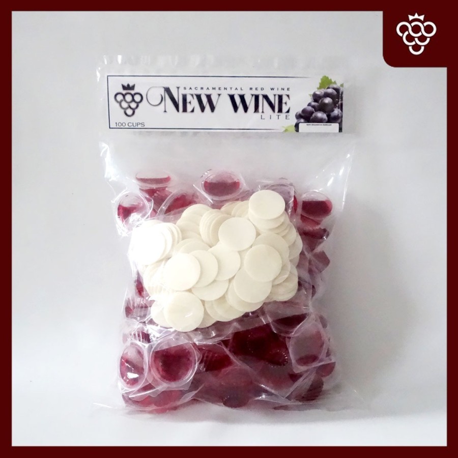 

Anggur Perjamuan Kudus Lite Cup +Hosti - Isi 100 baru