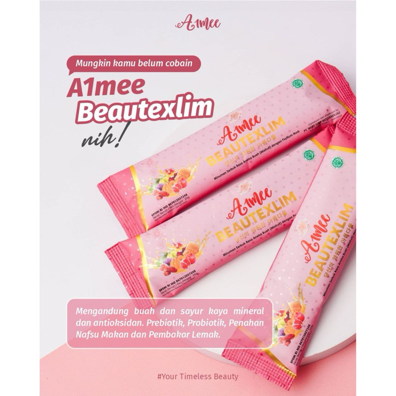 Aimee BeauteXlim Premium Fiber Drink 12 Sachet Gram Minuman  Penurun Berat Badan Herbal Pelangsing D