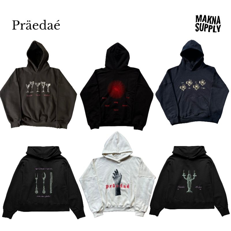[ORIGINAL] Praedae Hoodie All Collection // Praedae Hopeless Romantic White Hoodie // Praedae Aurora