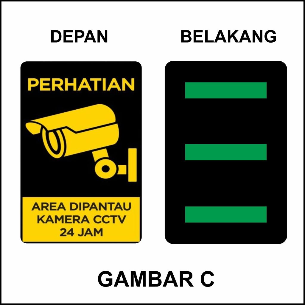 

Sign Akrilik Papan Rambu Pantauan CCTV 24 Jam