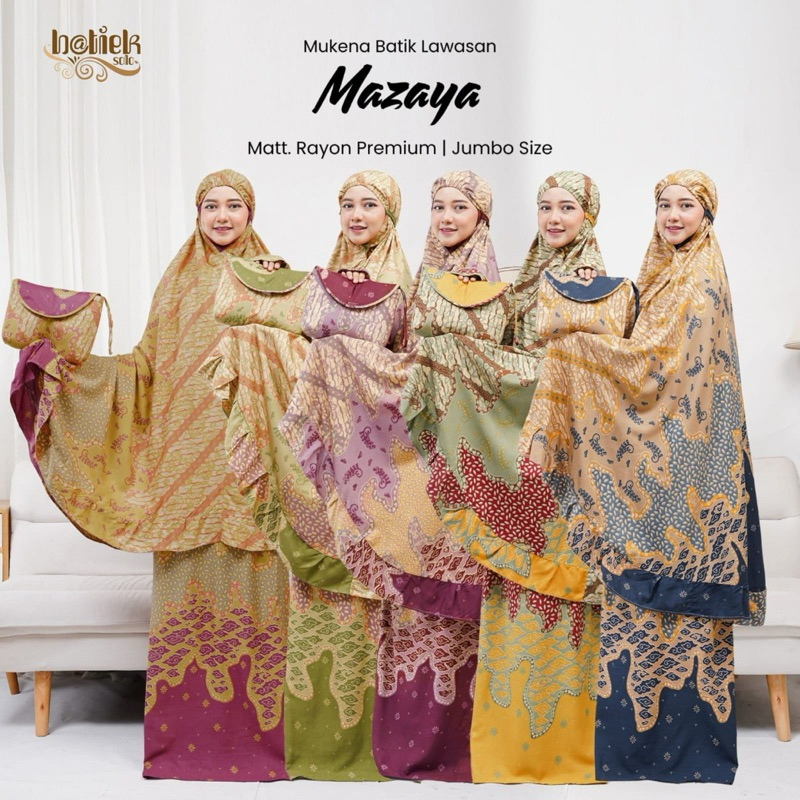 Pusat Bordir Tasikmalaya - Mukena Lawasan Batik Maharani Jumbo