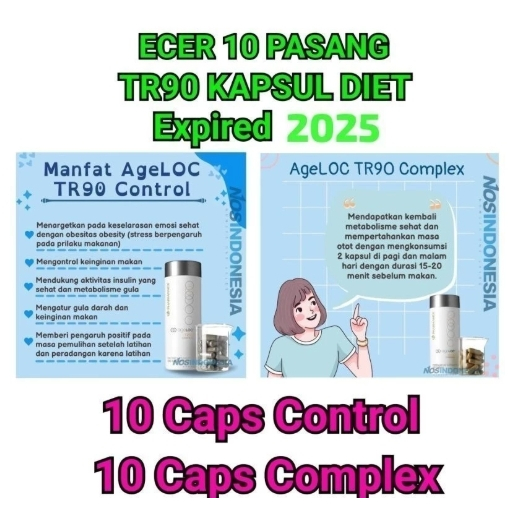 ECER 10 PASANG CONTROL COMPLEX TR90 TR 90 TWS KAPSUL DIET ED 2025