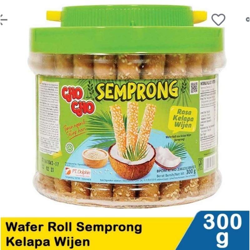 

CHO CHO WAFER ROLL SEMPRONG KELAPA WIJEN 300G