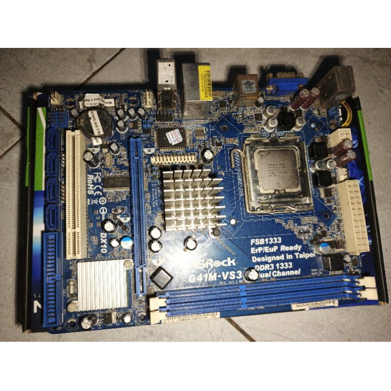 Mobo Asrock G41 DDR3 Core 2 Quad Q8400