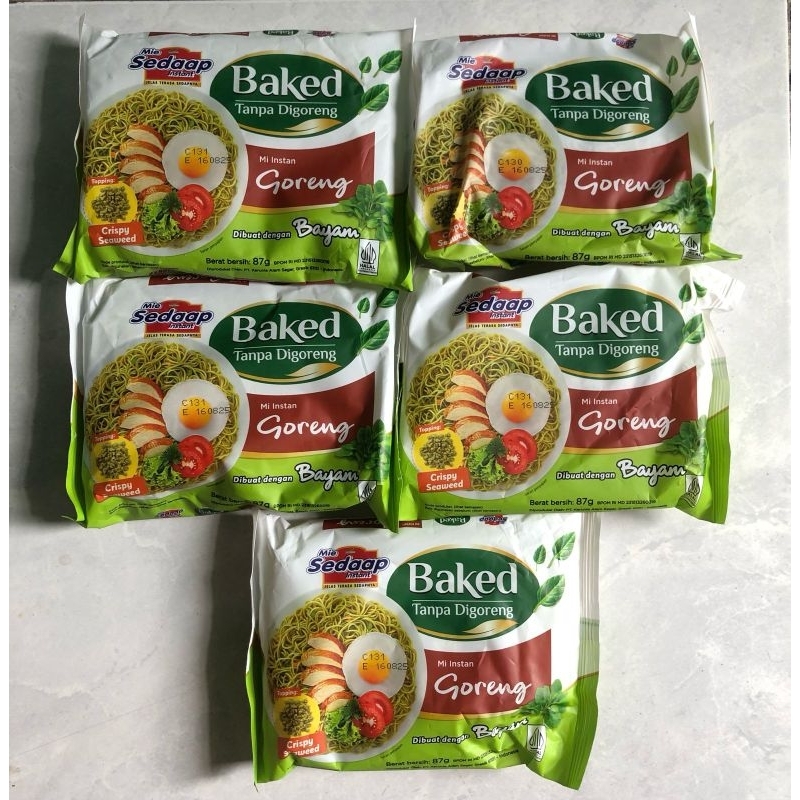

(PAKET HEMAT) Mie Instan Sedaap Baked Goreng isi 5pcs