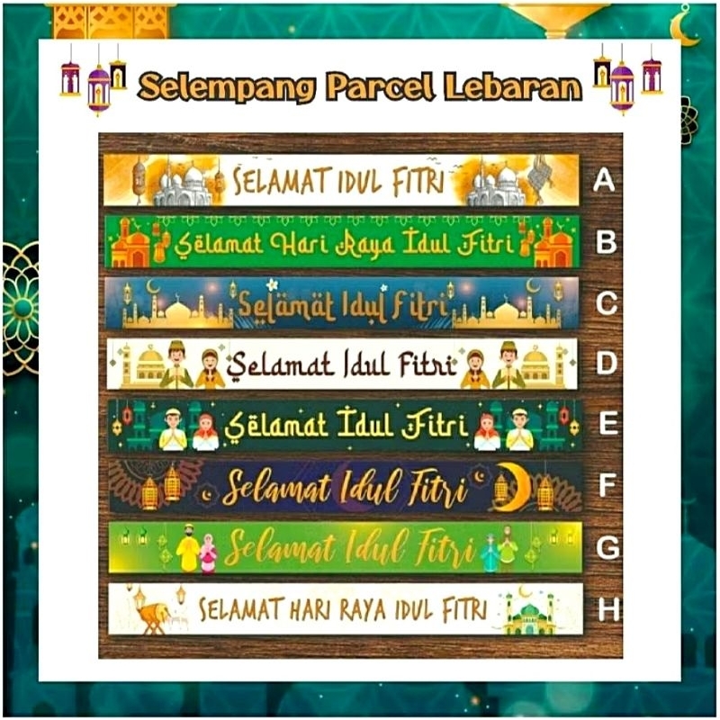 

Selempang Parcel Lebaran Tulisan Selamat Idul Fitri / Pita Parcel Lebaran