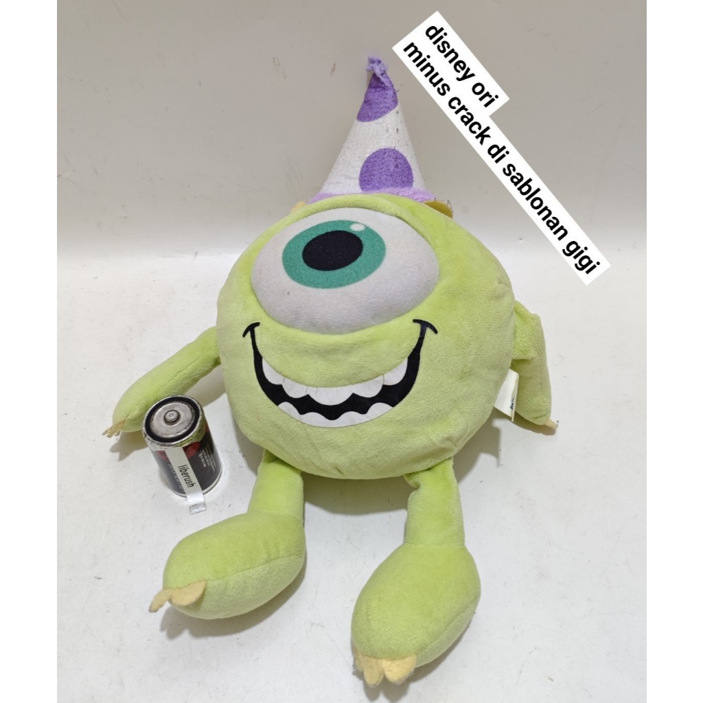 disney monster inc mike michael wazowski plush doll boneka