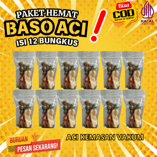 

Paket Hemat Baso aci 12 bungkus | baso aci instan | bakso aci | boci hemat