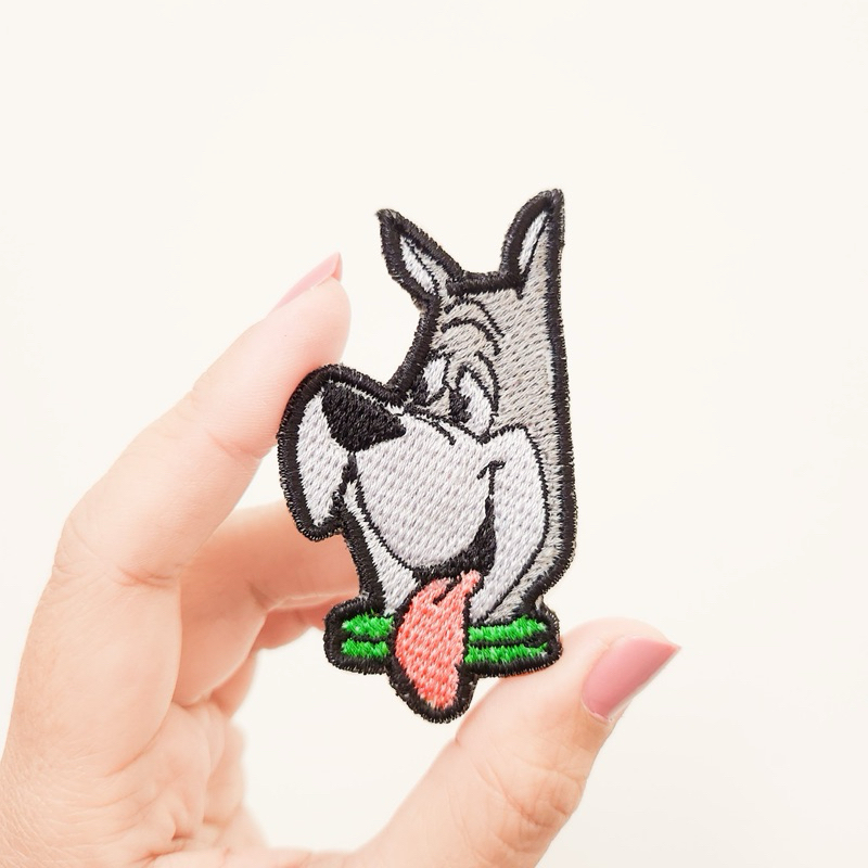 PATCH BORDIR DOG / BADGE BORDIR WASTED DOG / IRON PATCH SILLY DOG