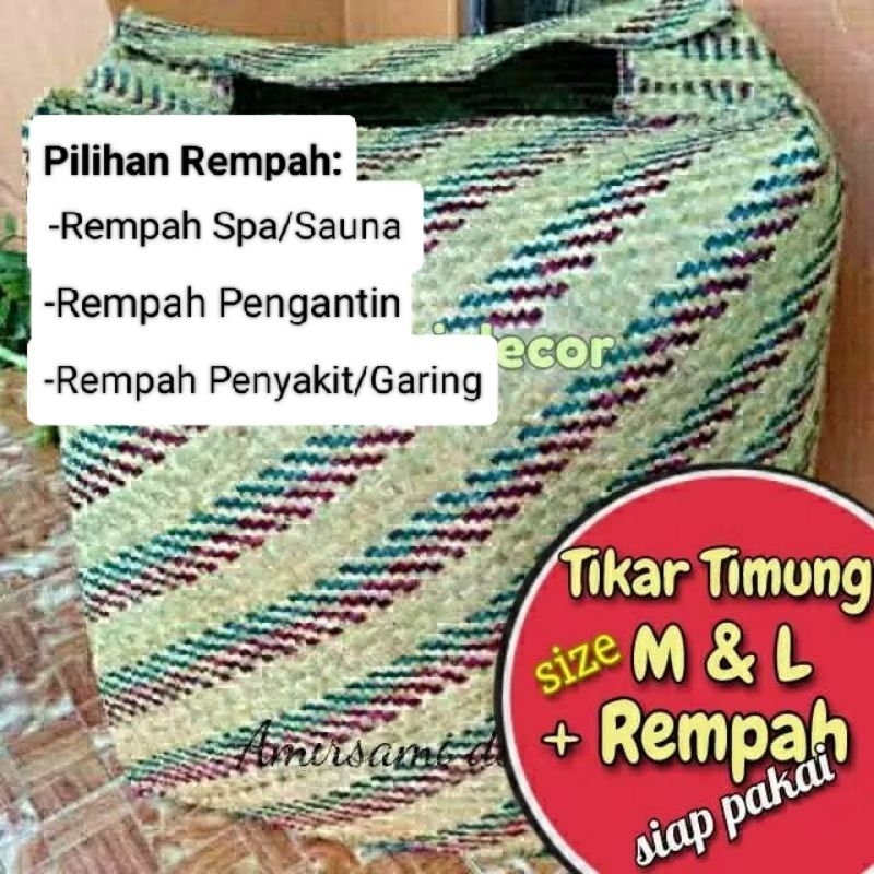 TIKAR TIMUNG [SAUNA SUIT] SEMI JUMBO Untuk Spa/sauna/ratus | Timungan