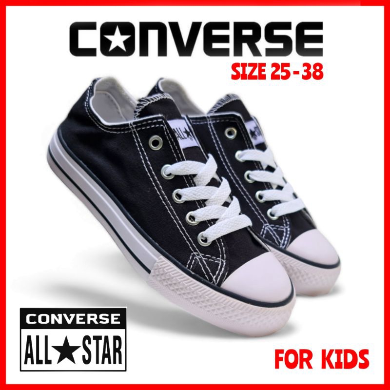 SEPATU SEKOLAH ANAK CONVERSE KIDS SIZE 25 - 38 TK SD/ SEPATU ANAK PUTRA PUTRI USIA 2.5 - 11 TAHUN