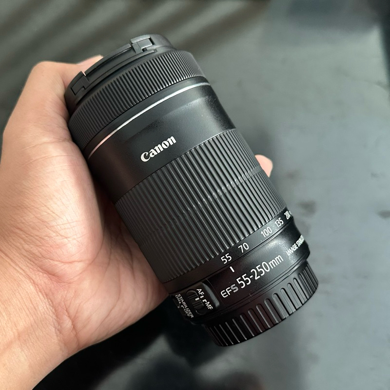LENSA CANON TELE 55-250MM STM MULUS