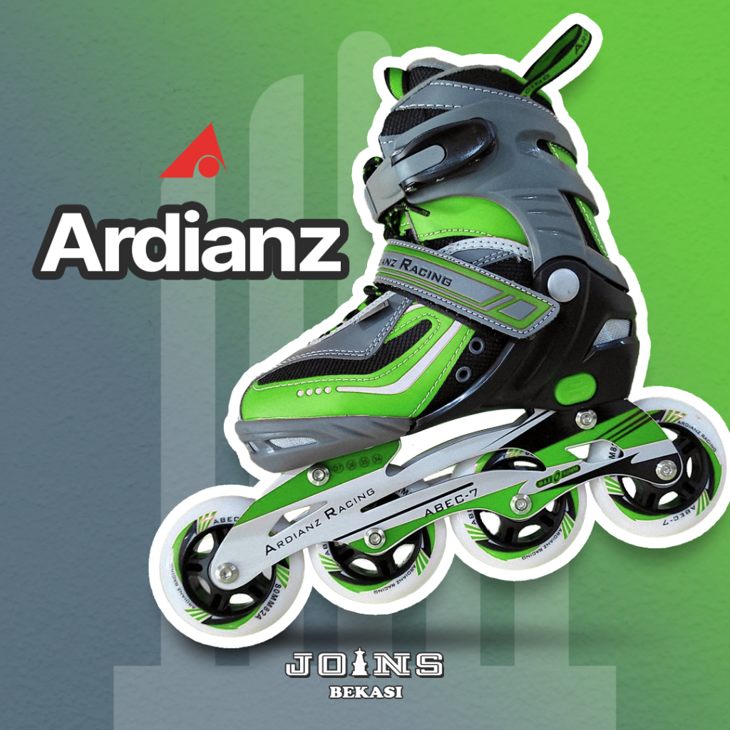 SEPATU RODA INLINE SKATE ANAK ARDIANZ RACING HIJAU
