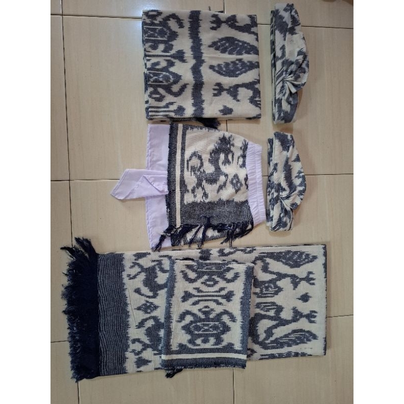 Set Couple Family Anak Laki Laki Busana Adat Bali Motif Klasik Premium Murah