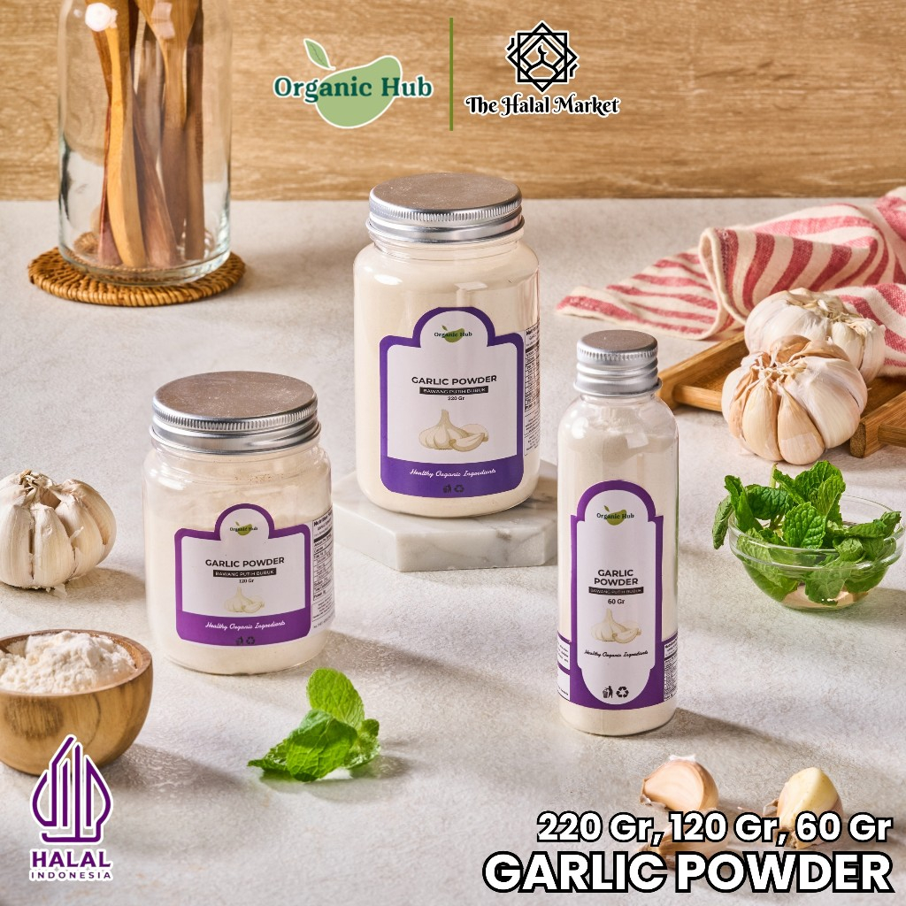 

Organic Hub Bawang Putih Bubuk Onion Powder Premium Quality Bumbu Dapur Organik