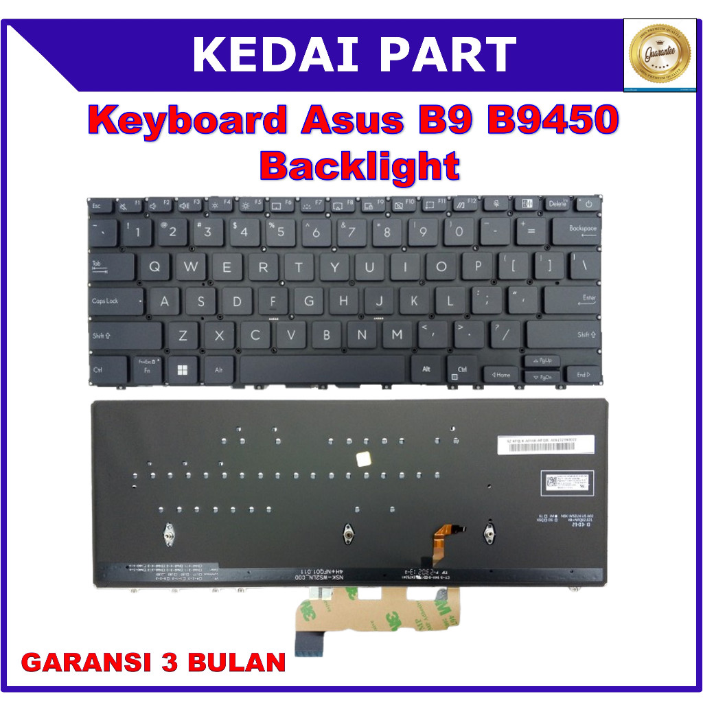 Keyboard Asus Expertbook B9 B9450 B9450F B9450FA B9450FAV B9450CEA Backlight