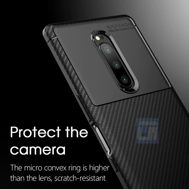 SONY XPERIA 1 / 1 II / 1 III CASE AUTO FOCUS SLIM CARBON (ARMOR PROTECTION)