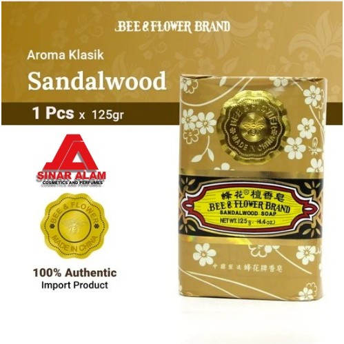 Bee Flower Import Cendana 125 gr - Sabun Tawon Cendana (Sandalwood) Original 125gr - Sabun RRT