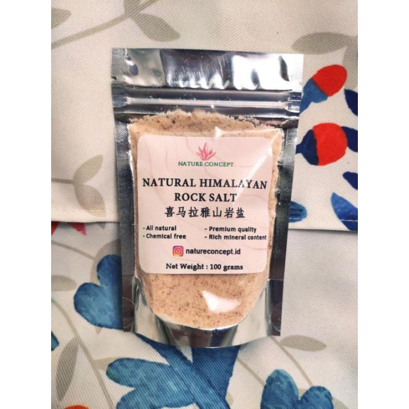 

Natural himalaya rock salt halus 100 gr