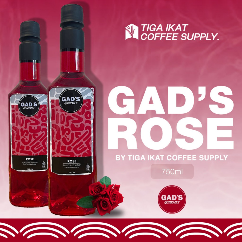 

Gads Sirup Rose - Coffee Syrup Flavour - 750 ml