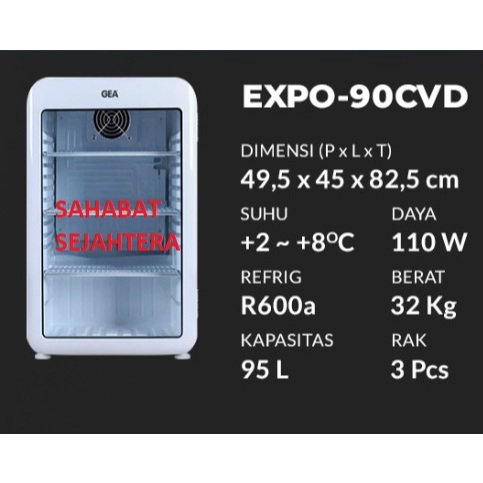 GEA Showcase Cooler EXPO-90CVD Kulkas Pendingin Minuman